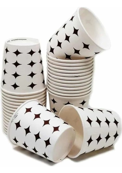 Büyük Boy Karton Bardak 6.5 Oz 50'li Paket