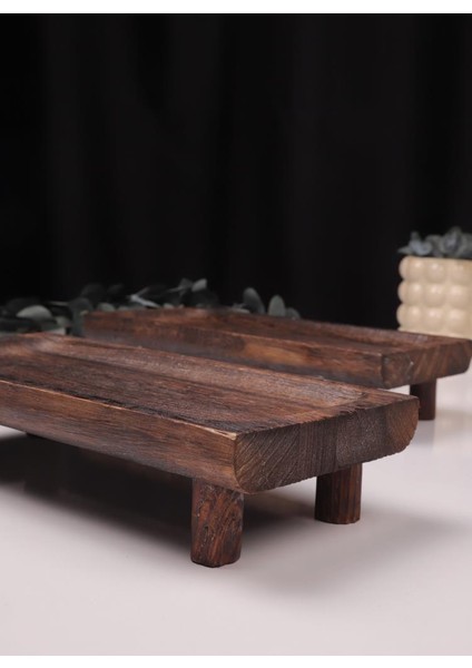 2 Parça Pavlonya Noble Ahşap Sunum ve Servis Seti – Dikdörtgen Servis Tabakları modelleri