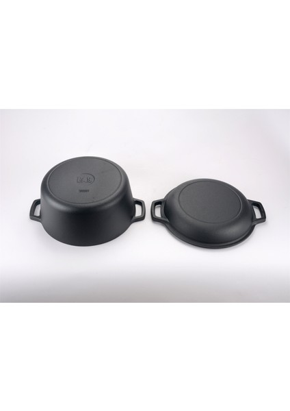 Dökümcü Baba Kaplamasız Döküm Ikili Tencere 26CM