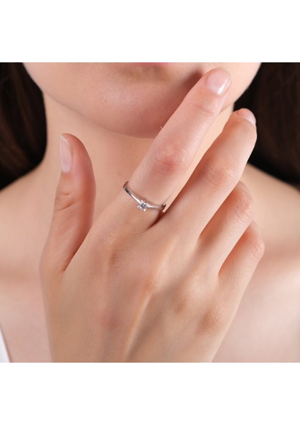 0.10 Karat Tektaş Pırlanta Yüzük, Gerçek Pırlanta, Sertifikalı Mücevher fiyatları