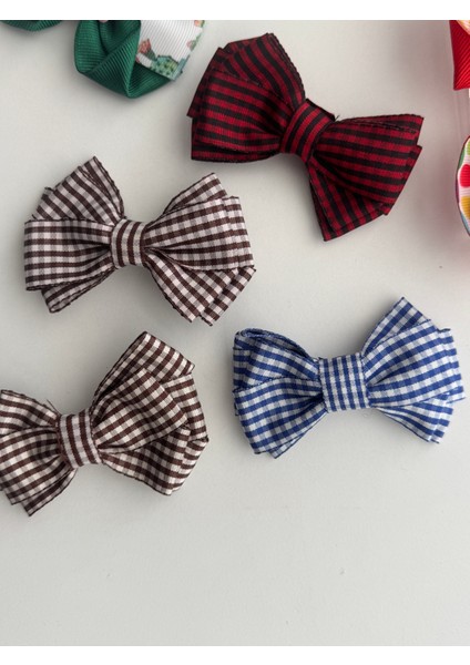 Kız Çocuk Saç Tokası Seti 9’lu – Kurdele Fiyonk Desenli Renkli indirimleri