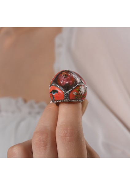 1.01 Karat Pırlanta Yüzük, Kuş ve Çiçek Motifli, Gerçek Pırlanta, Sertifikalı Mücevher fırsatları