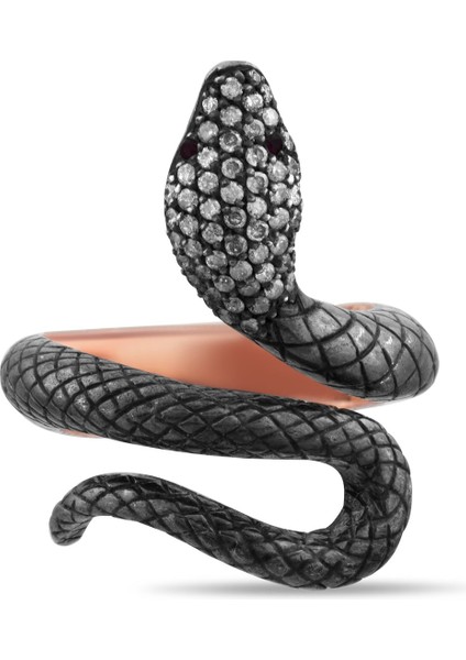 0.49 Karat Pırlanta Yüzük, Yılan Motifli, Gerçek Pırlanta, Sertifikalı Mücevher fırsatları