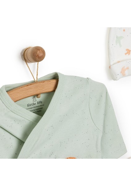 Hümasel Organik Pamuklu Gökkuşagı Nakışlı 5li Hastane Çıkışı Seti Yeni Doğan modelleri