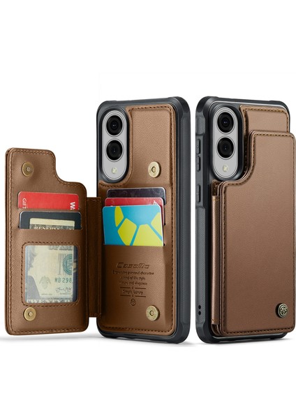 Samsung Galaxy S25 Edge Için Rfıd Engellemeli Hafif Pu Deri Telefon Cüzdan Kılıfı, 5 Kart Yuvası ve Ayaklık Fonksiyonu ile Samsung Galaxy S25 Edge ile Uyumlu (Yurt Dışından)