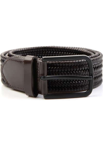 Kahve Örgü Leather Erkek Kemer U08657171203