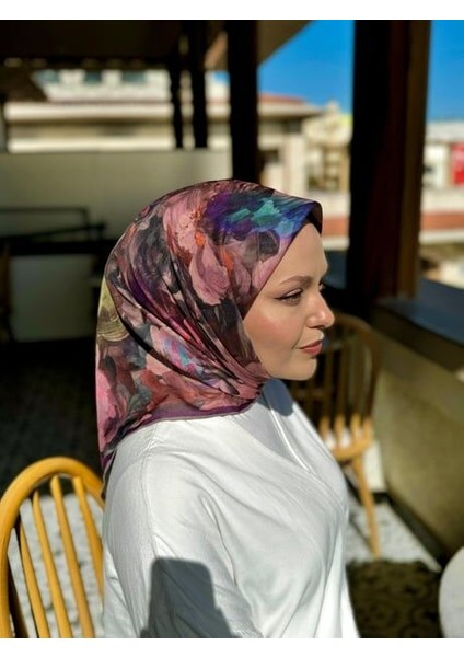 Soft Pamuk Eşarp Mürdüm