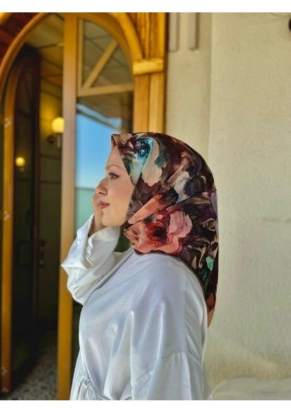 Soft Pamuk Eşarp Kahverengi modelleri