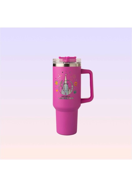 Chateau Baskılı Pembe Termos fiyatları