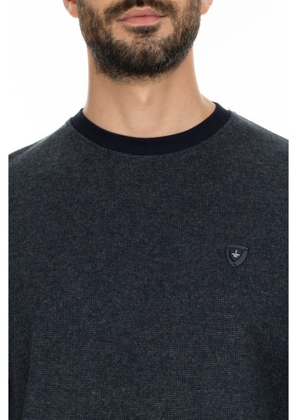 Pamuklu Regular Fit Yarım Fermuarlı Dik Yaka Kazak Erkek Kazak 456112 indirimleri