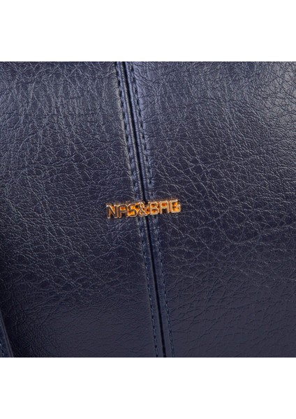 Burslu Klipsli Vintage Omuz ve Çapraz Çanta (23X20 cm Ebatlarındadır) Lacivert Victoria fırsatları