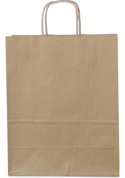 25*31*12 Gold Kraft Saplı Kağıt Çanta modelleri