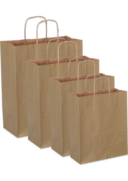25*31*12 Gold Kraft Saplı Kağıt Çanta fırsatları