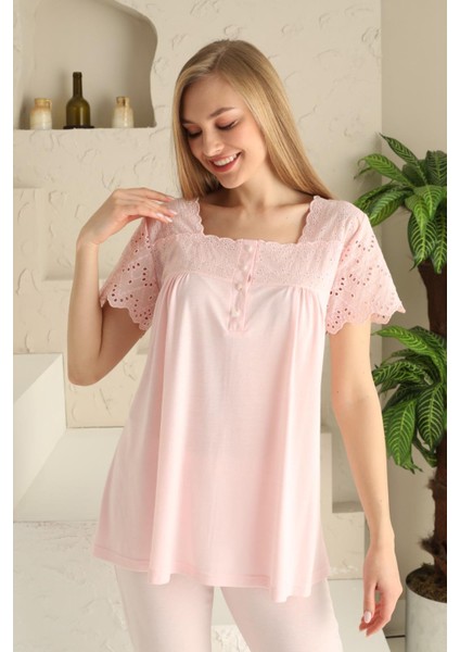 23201 Pembe Renk Kadın Lohusa Pijama Takımı fiyatları