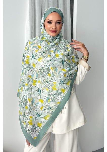 Lotus Çiçek Desen Soft Pamuk Şal modelleri