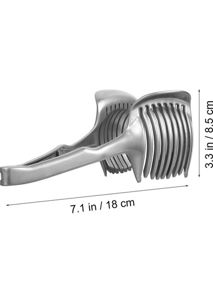 Domates Limon Dilimleme Tutucu Yuvarlak Meyve Soğan Parçalayıcı Kesici Maşa Saplı Paslanmaz Çelik Mutfak Kesim Için Kolay Dilimleme Patates Kireç Gıda Standı Yurt Dış (Yurt Dışından) fiyatları