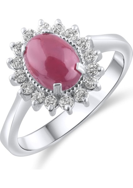 2.78 Karat Pırlanta Yakut Yüzük, Gerçek Pırlanta, Sertifikalı Mücevher