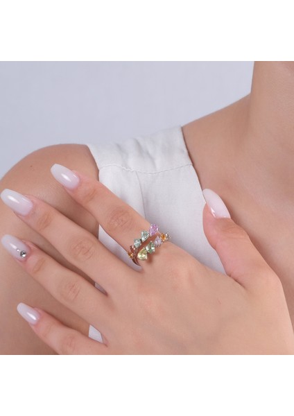 2.34 Karat Turmalin Yüzük, Gerçek Doğal Taş, Sertifikalı Mücevher fırsatları