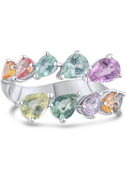 2.34 Karat Turmalin Yüzük, Gerçek Doğal Taş, Sertifikalı Mücevher