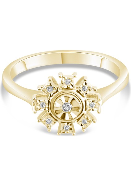 0.06 Karat Pırlanta Yüzük, Gerçek Pırlanta, Sertifikalı Mücevher fırsatları