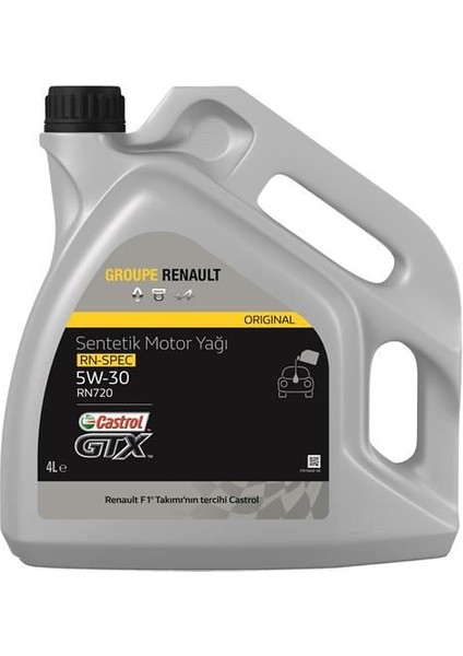 CASTROL-5W30-4LT - 5W30 Motor Yağı 4 Litre x 4 Partiküllü 15CFA4 RN720 Rn-Spec