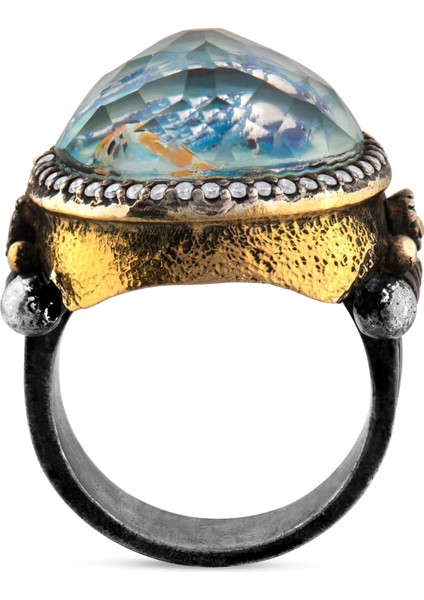 0.70 Karat Pırlanta Zümrüt Yüzük, Balık Motifli, Gerçek Pırlanta, Sertifikalı Mücevher