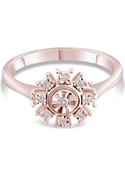 0.06 Karat Pırlanta Yüzük, Gerçek Pırlanta, Sertifikalı Mücevher