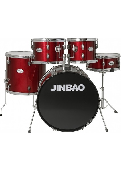 JBP1212A 5 Parça Çocuk Davul Seti (Kırmızı)