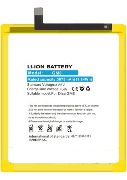 General Mobile Gm8 Uyumlu G005 3000 Mah Batarya