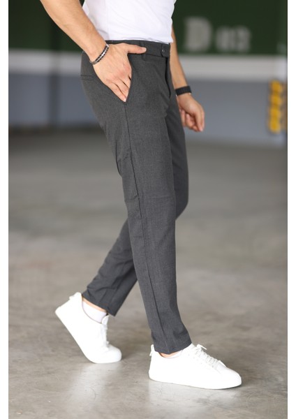Erkek Antrasit Renk Italyan Kesim Slimfit Kumaş Pantolon fiyatları