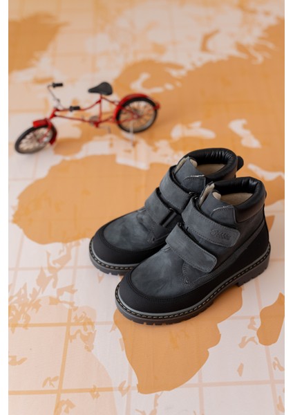 Timber- Gri Burun Korumalı Hakiki Deri Çocuk bot