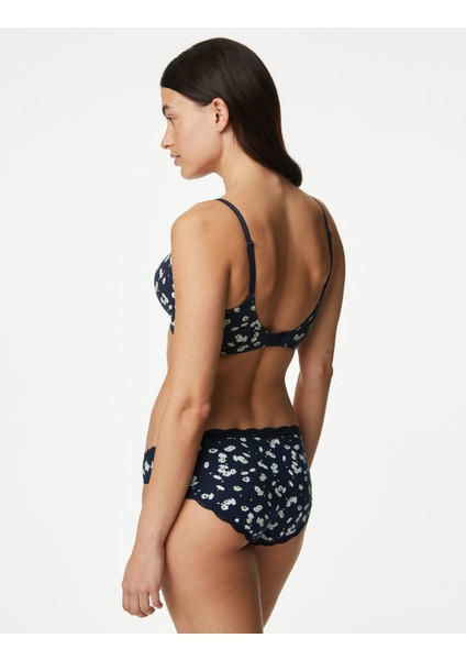 3'lü Balensiz Pamuklu T-Shirt Sütyeni Seti modelleri