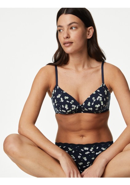 3'lü Balensiz Pamuklu T-Shirt Sütyeni Seti fırsatları