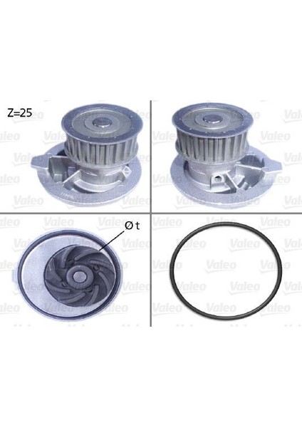 VALEO506309 - Devirdaim Su Pompası Astra F G Vectra A B 1.7 1.8