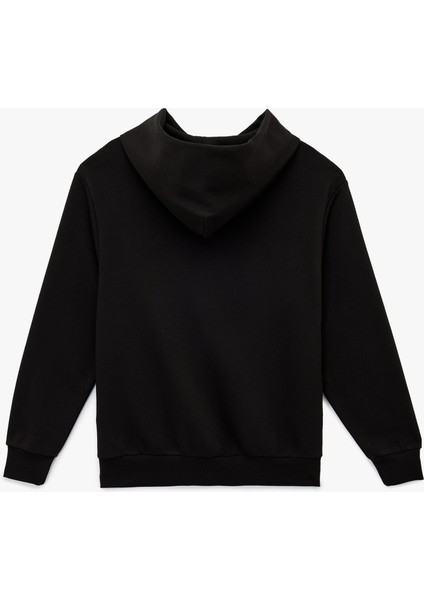 Üç Iplik Uzun Kollu Kapüşonlu Basic Sweatshirt fiyatları