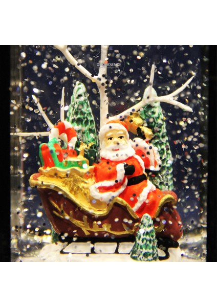 Nostaljik Kar Küresi Müzikli Pilli Işıklı Biblo Antik Eskitme 21 cm modelleri