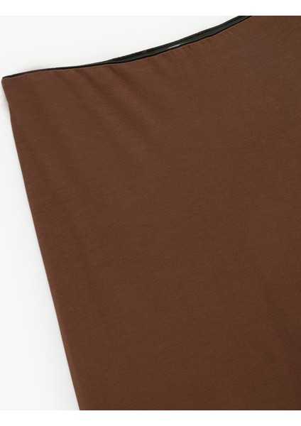 Viskon Yüksek Bel Midi Kalem Etek modelleri