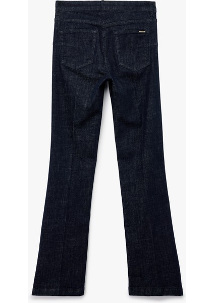 Normal Bel Ispanyol Paça Jean Pantolon - Flare Jeans fiyatları