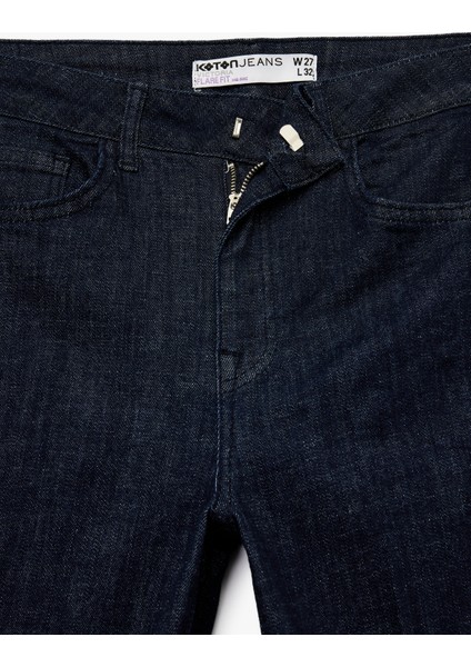 Normal Bel Ispanyol Paça Jean Pantolon - Flare Jeans fırsatları