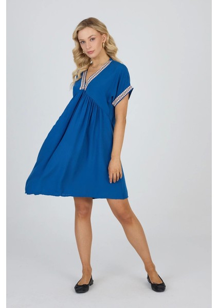 Viskon Elbise – Yazın Vazgeçilmezi Mavi fırsatları