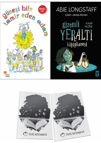 Güneşi Bile Tamir Eden Adam ve Gizem Li Yeraltı Kütüphanesi 4 Kayıp Hazine + Hediyeli