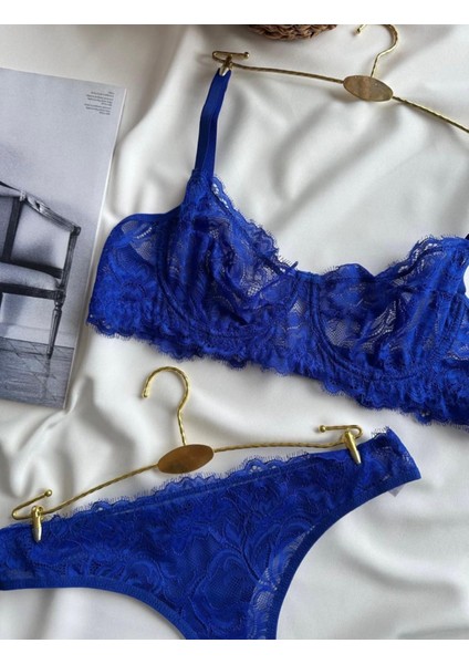 Kadın Lacivert Dantelli Iç Çamaşır Takımı fiyatları