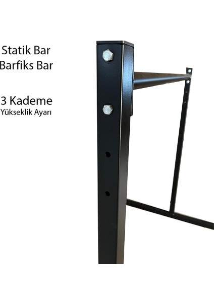 Statik Bar Barfiks Bar Kademeli 115 cm fiyatları