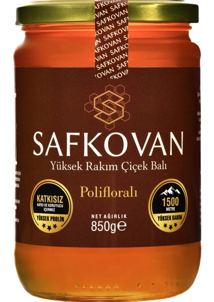 SAFKOVAN 850g Süzme Çiçek Balı Yeni Sezon