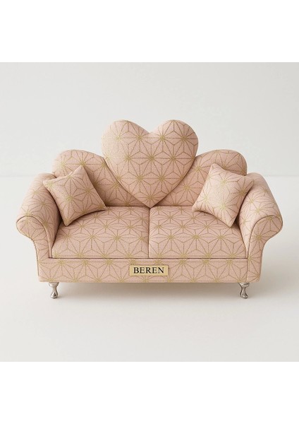 Berjer Figürlü Kadife Desenli Takı Bijuteri Mücevher Kutusu Biblo 24cm Krem Ithal Ürün fiyatları