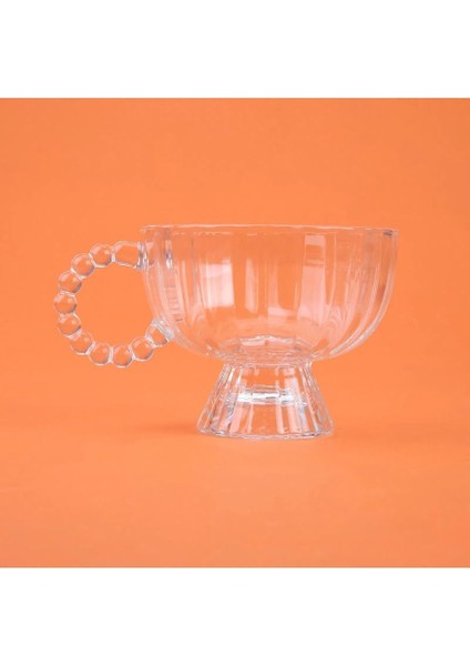 2 Adet Cam Tatlı Kase Seti - Şekilli Şeffaf Desenli Yoğurt, Salata, Dondurma Için Ideal fiyatları