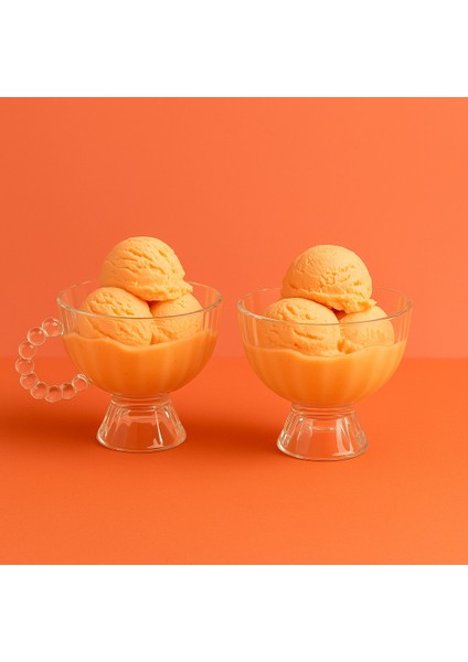 2 Adet Cam Tatlı Kase Seti - Şekilli Şeffaf Desenli Yoğurt, Salata, Dondurma Için Ideal fırsatları