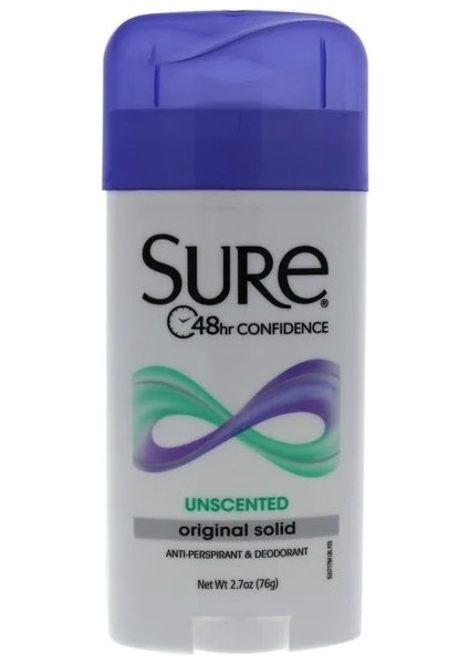 Original Solid Unscented, Anti-Perspirant Deodorant 2.70 Oz 76GR fiyatları