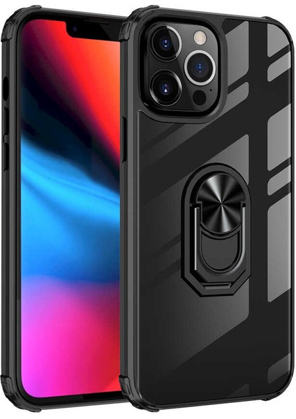 iPhone 13 Pro Max Kılıf Zıvo Mola Kapak-Siyah