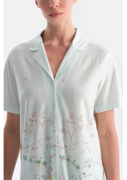 Çiçek Desenli Gömlek Pantolon Takım fırsatları